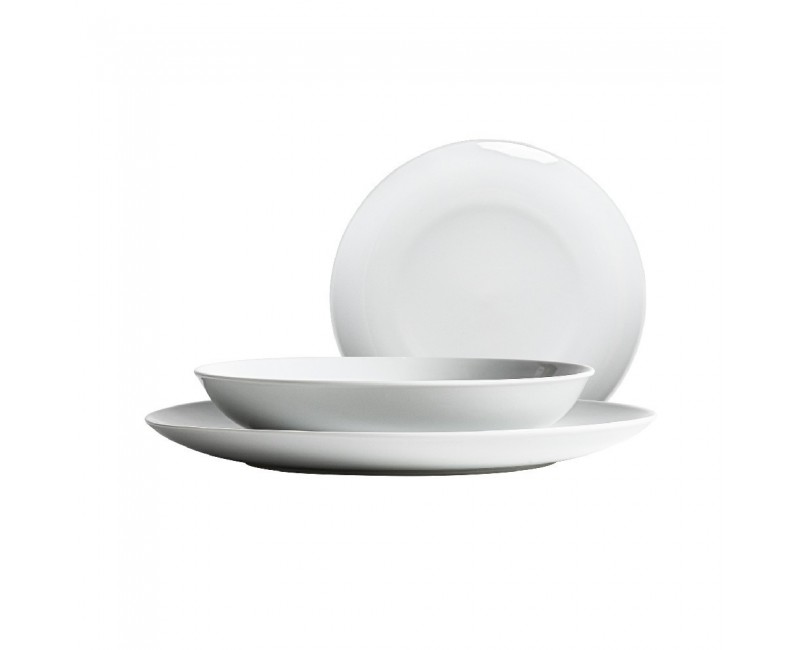 Vajilla Martina J 18 Porcelana 26x26x2 20x20x2 21x21x3 Estilo Art Deco - 1