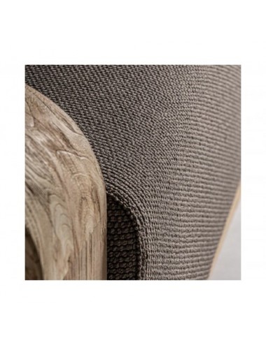 Sillón Corba Madera De Teka Reciclada 110x100x84 Estilo Colonial - 14