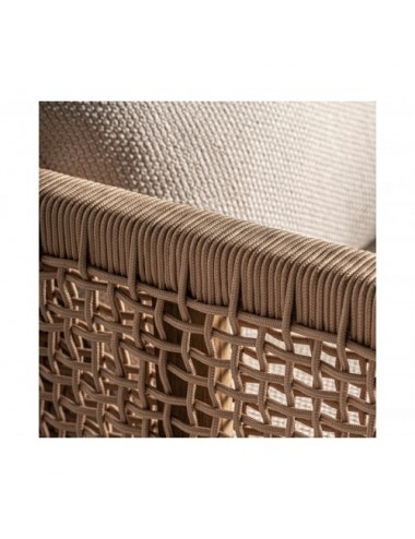 Sillón Trena Madera De Teka Reciclada 85x88x88 Estilo Boho - 15