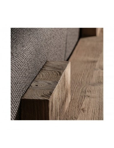 Sofá Corba Madera De Teka Reciclada 270x100x84 Estilo Colonial - 9