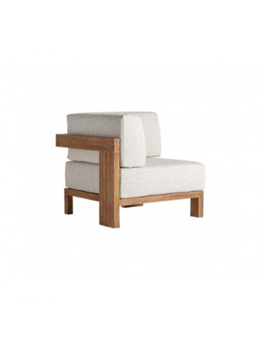 Módulo Sofá Esquinero Testa Madera De Teka Reciclada 86x86x83 Estilo Colonial - 1
