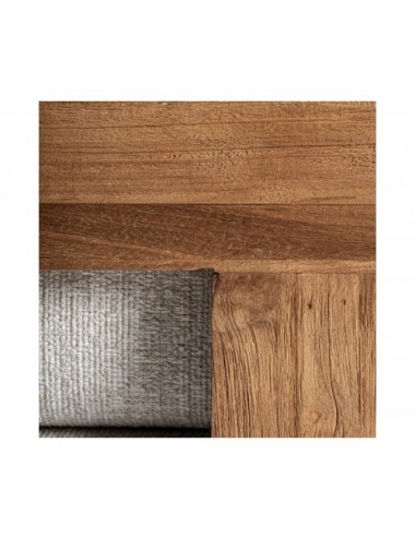 Módulo Sofá Esquinero Testa Madera De Teka Reciclada 86x86x83 Estilo Colonial - 7