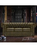 Sofá Chesterfield Original de 3 plazas piel Tudor - 1