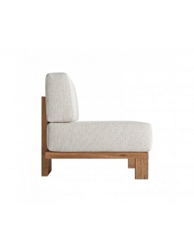 Módulo Sofá Central Testa Madera De Teka Reciclada 81x86x83 Estilo Colonial - 3