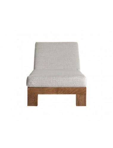 Tumbona Testa Madera De Teka 200x60x35 Estilo Colonial - 1