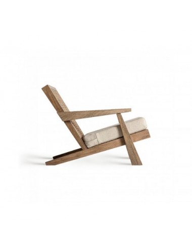 Sillón Wesweil Madera De Mango 65x90x68 Estilo Art Deco - 3