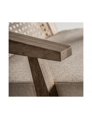 Sillón Wesweil Madera De Mango 65x90x68 Estilo Art Deco - 5