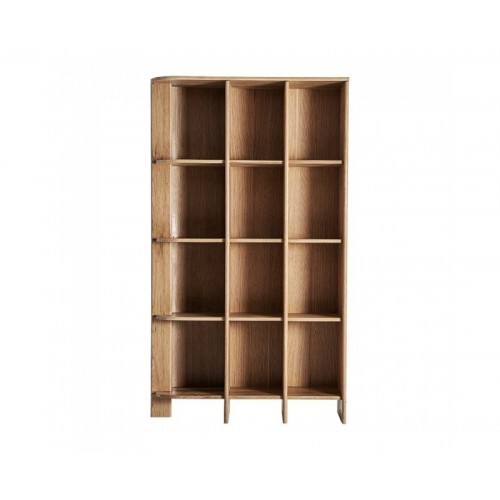 Estanteria Nara Madera Roble 120x40x210 Estilo Contemporáneo - 1