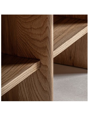 Estanteria Nara Madera Roble 240x54x66 Estilo Contemporáneo - 3