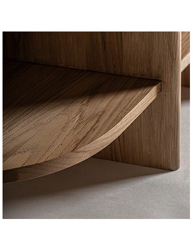 Estanteria Nara Madera Roble 240x54x66 Estilo Contemporáneo - 4