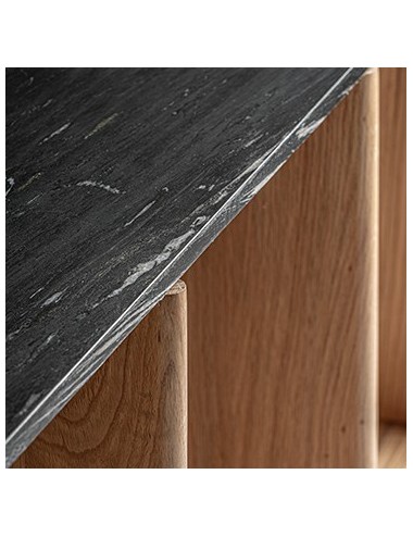 Estanteria Nara Madera Roble 240x54x66 Estilo Contemporáneo - 5