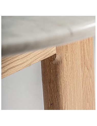 Mesa Comedor Nara Mármol 160x160x74 Estilo Contemporáneo - 4