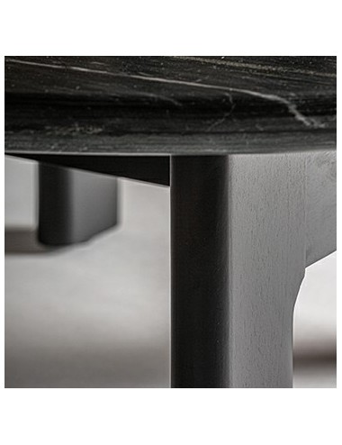 Mesa De Centro Nara Mármol 100x100x34 Estilo Contemporáneo - 4