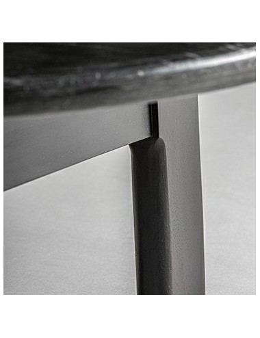 Mesa De Centro Nara Mármol 100x100x34 Estilo Contemporáneo - 5