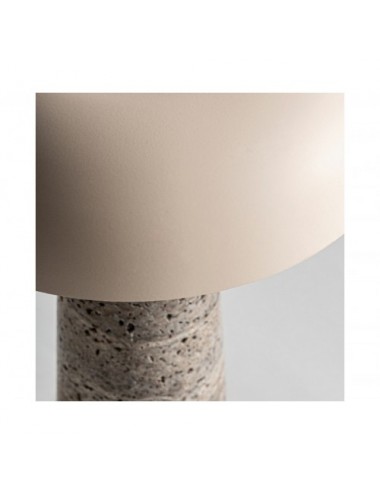 Lámpara De Sobremesa Cendra Mármol 30x30x42 Estilo Art Deco - 3