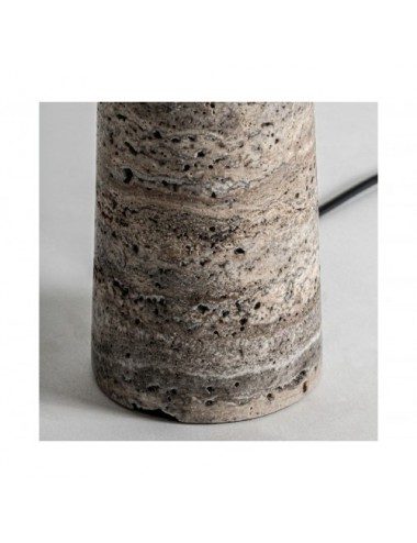 Lámpara De Sobremesa Cendra Mármol 30x30x42 Estilo Art Deco - 4