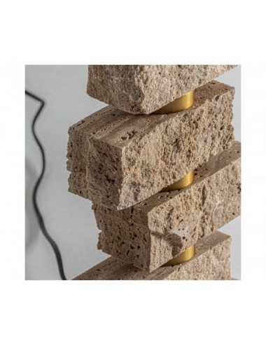 Lámpara De Sobremesa Tetbury Mármol 36x36x78 Estilo Art Deco - 3