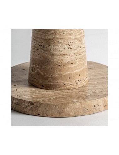 Mesa Auxiliar Rust Mármol 50x50x54 Estilo Art Deco - 4