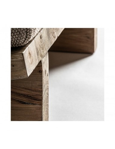 Sillón Pure Madera De Teka Reciclada 90x102x78 Estilo Colonial - 6