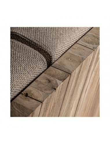 Sofá Pure Madera De Teka Reciclada 265x101x80 Estilo Colonial - 13