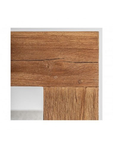 Sofá Testa Madera De Teka Reciclada 240x80x80 Estilo Colonial - 8