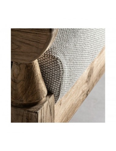 Sofá Jodphur Madera De Teka Reciclada 130x138x92 Estilo Colonial - 14