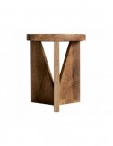 Mesa Auxiliar Cotard Madera Recuperada 46x46x56 Estilo Nórdico - 1