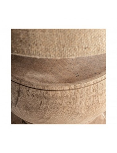 Lámpara De Sobremesa Madera De Mango 56x56x82 - 3