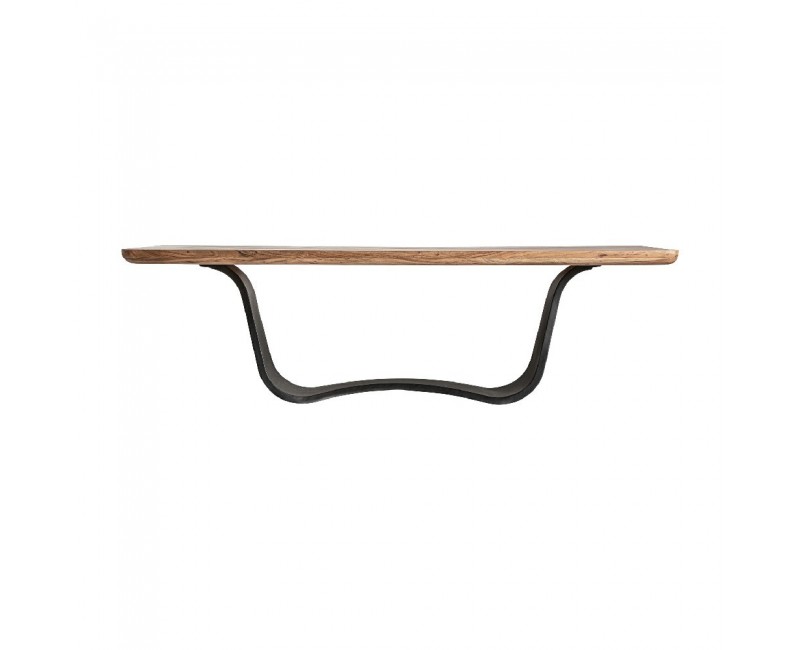 Mesa Comedor Mulfingen Madera De Acacia 260x102x78 Estilo Art Deco - 1