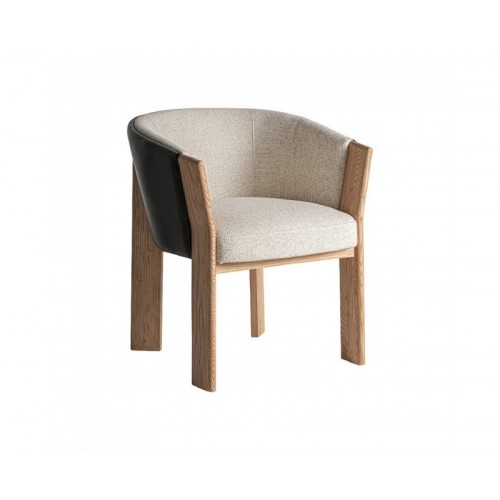 Silla Nara Piel 62x62x74 Estilo Contemporáneo - 1