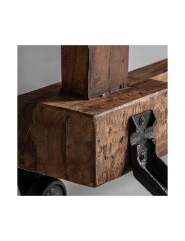 Perchero Massiac Madera De Mango 96x24x186 Estilo Vintage - 3