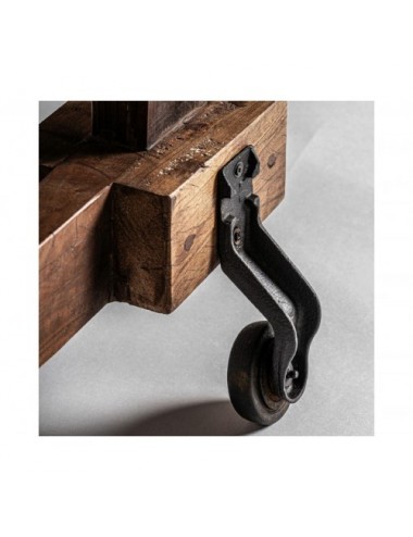 Perchero Massiac Madera De Mango 96x24x186 Estilo Vintage - 4