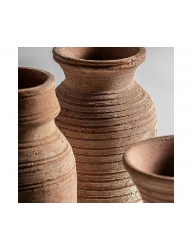Florero J 3 Terracota 19x13x31 16x16x27 15x14x27 Estilo Clásico - 3