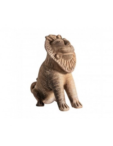 Figura Decorativa Lion Terracota 37x22x41 Estilo Oriental - 1