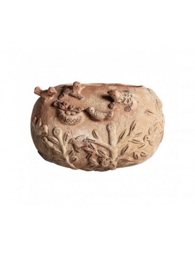 Centro De Mesa Terracota 33x22x23 Estilo Oriental - 1