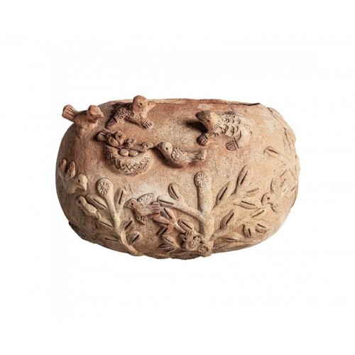 Centro De Mesa Terracota 33x22x23 Estilo Oriental - 1