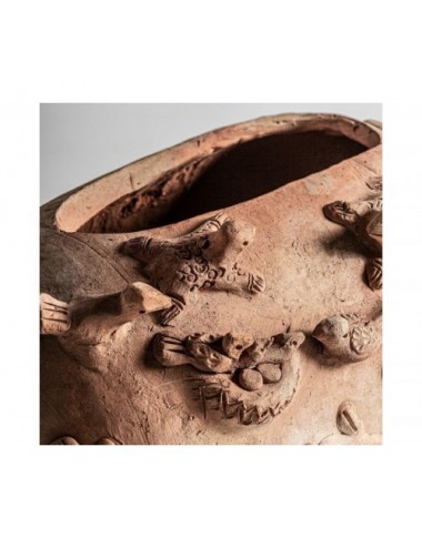 Centro De Mesa Terracota 33x22x23 Estilo Oriental - 1