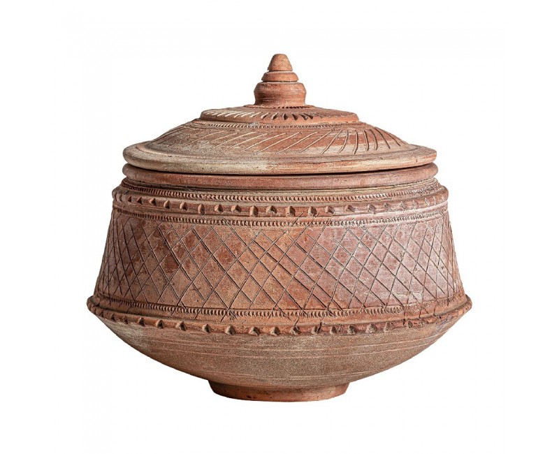 Tibor Terracota 27x27x25 Estilo Clásico - 1