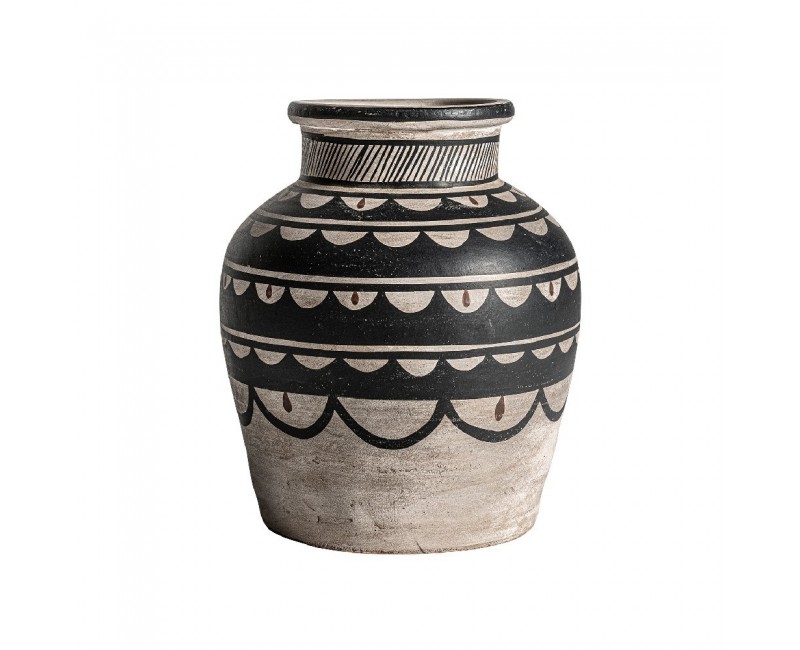 Jarrón Adrien Terracota 28x28x32 Estilo Contemporáneo - 1