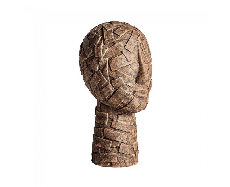 Busto Jam Papel Maché 45x36x78 Estilo Contemporáneo - 1