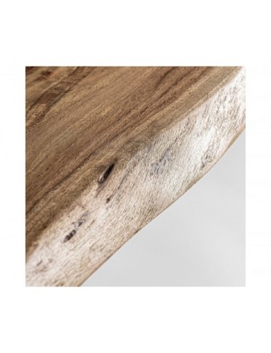 Mesa Bar Tinjat Madera De Acacia 80x80x78 Estilo Industrial - 5