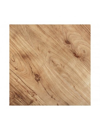 Mesa Bar Tinjat Madera De Acacia 80x80x78 Estilo Industrial - 6