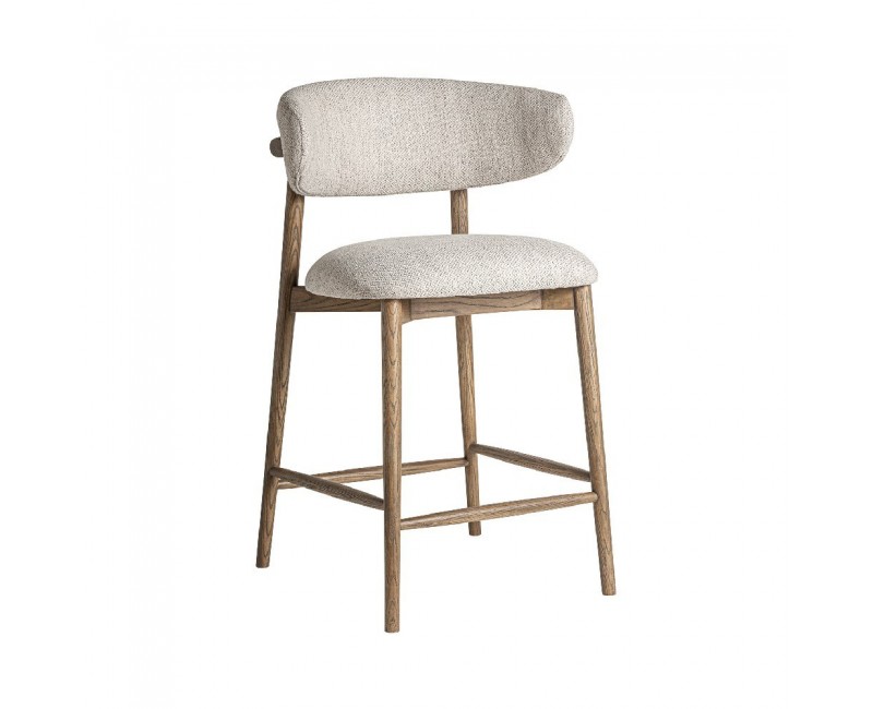 Taburete Laires Madera De Fresno 58x56x96 Estilo Colonial - 1