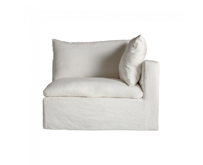 Módulo Sofá Esquinero Agde Lino 103x100x84 Estilo Art Deco - 1