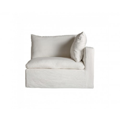 Módulo Sofá Esquinero Agde Lino 103x100x84 Estilo Art Deco - 1