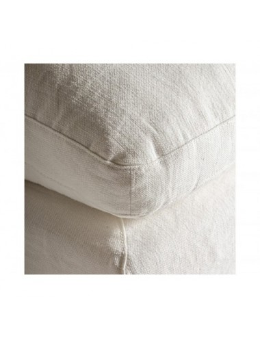 Módulo Sofá Reposapiés Agde Lino 90x90x48 Estilo Art Deco - 4