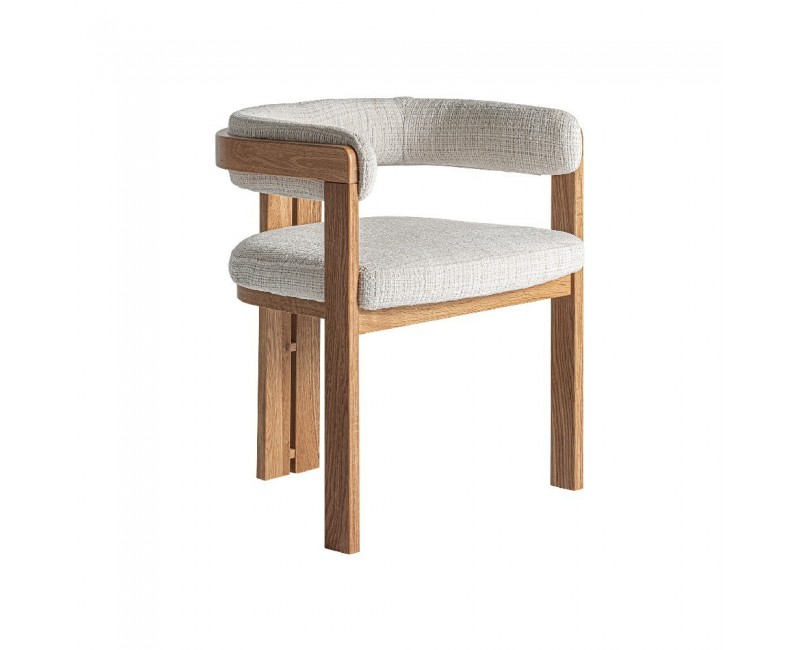 Silla Sedzere Madera Roble 58x55x71 Estilo Colonial - 1