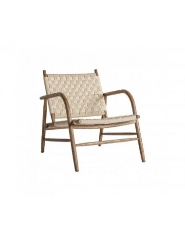 Sillón Larreule Madera Roble 67x82x80 Estilo Boho - 1