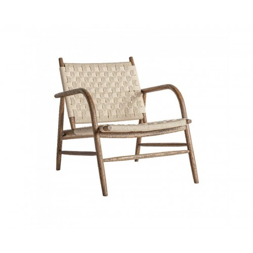 Sillón Larreule Madera Roble 67x82x80 Estilo Boho - 1