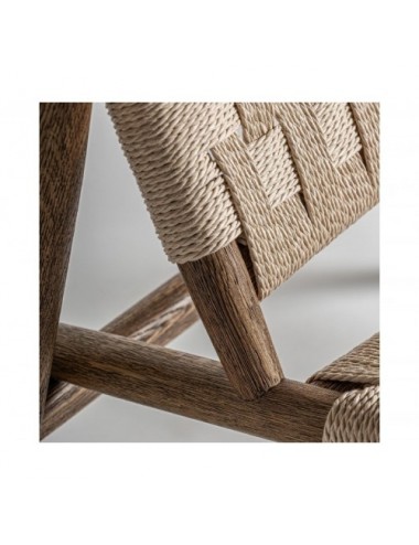 Sillón Larreule Madera Roble 67x82x80 Estilo Boho - 7